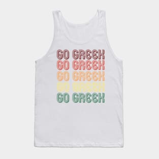 Retro Go Greek! Tank Top